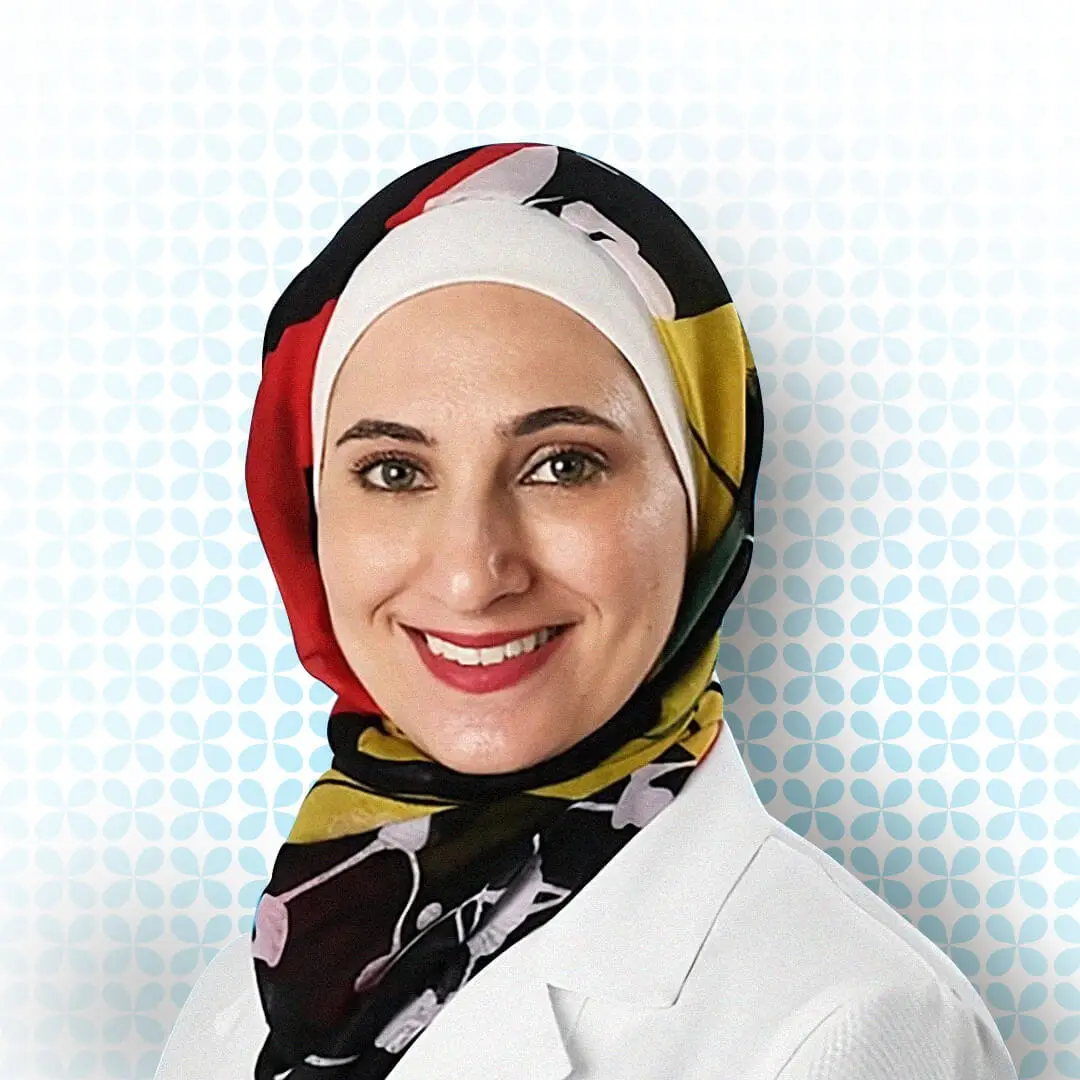 Dr. Aseel Ghanem, specialist in refractive surgery and medical retina at Moorfields Eye Hospital Abu Dhabi.